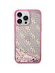GUESS futerał do IPHONE 14 Pro GUHCP14LLC4PSGP (Liquid Glitter 4G Translucent) różowy