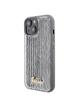 GUESS futerał do IPHONE 13 / 14 / 15 GUHCP15SPSFDGSS (Sequin Script Metal) srebrny