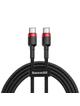 Kabel USB C do USB C Baseus 3A 1 m  CATKLF-G91 czerwono-czarny