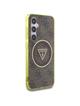 GUESS futerał do SAMSUNG S25 GUHMS25SHG4PRTGW (Magnetic IML Metal Glitter 4G Circle Triangle) brązowy