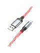 Kabel USB A do Lightning Hoco 2,4A 1 m U112 szary