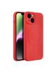 Futerał SILICONE MAG COVER kompatybilny z MagSafe do IPHONE 14 czerwony