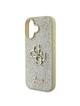 GUESS futerał do IPHONE 16 Plus GUHCP16MHG4SGD (Fixed Glitter Big 4G) złoty