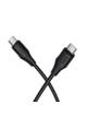 Kabel USB C do USB C Hoco 3A 60W Silikonowy 1 m X124 czarny