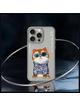 NIMMY futerał GLASSES COOL CAT do IPHONE 15 Pro Max szary