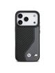 BMW futerał do IPHONE 17 Pro kompatybilny z MagSafe BMHMP17L25PCCSCAK (PU Carbon Logo) anthracite