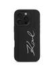 KARL LAGERFELD futerał do IPHONE 16 Pro KLHCP16LPGPVKSK (Grained PU Cardslot Metal Signature) czarny