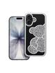 Futerał TEDDY BEAR do IPHONE 17 srebrny