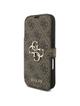 GUESS kabura do IPHONE 17 Pro GUBKP17L4GMGBR (PU 4G Metal Logo) brązowa