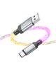 Kabel USB A do USB C Hoco 3A 1 m U112 szary