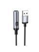 Adapter USB A do zapalniczka samochodowa Hoco 0,3 m UA30 czarny