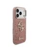 GUESS futerał do IPHONE 17 Pro GUHCP17LHG4SGCP (Fixed Glitter Big 4G Metal Frame) różowy