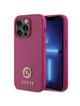 GUESS futerał do IPHONE 15 Pro GUHCP15LPS4DGPP (Strass Metal Logo) różowy