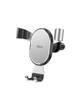 Uchwyt na telefon do samochodu grawitacyjny Hoco do kratki CA56 PLUS metal srebrny