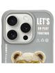 NIMMY futerał COOL&CUTE 2.0 Bear do IPHONE 15 Pro szary