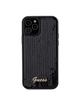 GUESS futerał do IPHONE 12 / 12 Pro GUHCP12MPSFDGSK (Sequin Script Metal) czarny