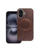 Futerał GENTLEMAN MAG COVER kompatybilny z MagSafe do IPHONE 14 brązowy