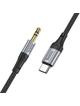 Kabel AUX USB C do Jack 3,5 mm Hoco 1 m UPA26 czarny