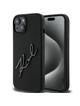 KARL LAGERFELD futerał do IPHONE 15 KLHCP15SSKSBMCK (Silicone Karl Script Logo) czarny