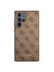 GUESS futerał do SAMSUNG S22 Ultra GUHCS22LG4GFBR (4G Metal Gold Logo) brązowy