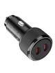 Ładowarka samochodowa Hoco 2 x USB C QC PD 50W NZ14B czarna