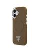 GUESS futerał do IPHONE 17 kompatybilny z MagSafe GUHMP17SPSDTSCMW (PU W/ Triangle Logo) brązowy