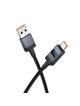 Kabel USB A do USB C Hoco 5A z wyświetlaczem 1 m X118 czarny