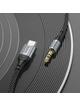 Kabel AUX USB C do Jack 3,5 mm Hoco 1 m UPA26 czarny