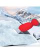Skrobaczka do odśnieżania auta z rękawicą czerwona