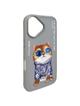 NIMMY futerał GLASSES COOL CAT do IPHONE 16 szary