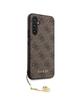 GUESS futerał do SAMSUNG S23 FE GUHCS23FEGF4GBR (4G Charm) brązowy