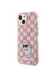 KARL LAGERFELD futerał do IPHONE 15 KLHCP15SHNCMKLP (Monogram) różowy