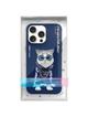 NIMMY futerał GLASSES COOL CAT do IPHONE 15 Pro Max niebieski