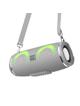 Głośnik bluetooth LED 2 x 5W 2h Hoco HC12 szary