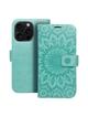 Kabura MEZZO Book do IPHONE 16 Pro mandala zielony