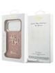 GUESS futerał do IPHONE 17 Pro GUHCP17LHG4SGCP (Fixed Glitter Big 4G Metal Frame) różowy