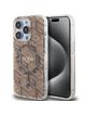 GUESS futerał do IPHONE 15 Pro kompatybilny z MagSafe GUHMP15LHGCUSTGW (IML GCUBE) brązowy