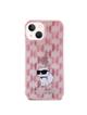 KARL LAGERFELD futerał do IPHONE 15 KLHCP15SHNCMKLP (Monogram) różowy