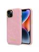 GUESS futerał do IPHONE 13 / 14 / 15 GUHCP14SHGCRHP (Croco Collection) różowy