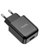 Ładowarka sieciowa do telefonu Hoco USB A 2A 10W N2 czarna