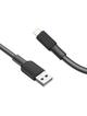 Kabel USB A do Lightning Hoco 2,4A 1 m X69 czarno biały