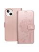 Kabura MEZZO Book do IPHONE 13 drzewo złoty róż