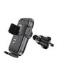 Uchwyt na telefon do samochodu uniwersalny Hoco do kratki H78 czarno szary