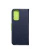 Kabura FANCY Book do XIAOMI Redmi Note 11 / 11S granatowo limonkowy