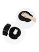 Podkładka pod mysz i nadgarstek ergonomiczna 250 x 230 x 25 mm czarna