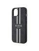 GUESS futerał do IPHONE 15 kompatybilny z MagSafe GUHMP15SP4RPSK (4G Printed Stripes) czarny