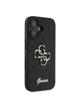 GUESS futerał do IPHONE 16 Plus GUHCP16MHG4SGK (Fixed Glitter Big 4G) czarny