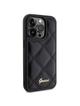 GUESS futerał do IPHONE 15 Pro GUHCP15LPSQSQSK (Quilted Metal Logo) czarny