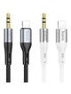 Kabel AUX Jack 3,5 mm do Lightning Hoco 1 m UPA22 czarny
