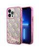 GUESS futerał do IPHONE 14 Pro GUHCP14LLC4PSGP (Liquid Glitter 4G Translucent) różowy